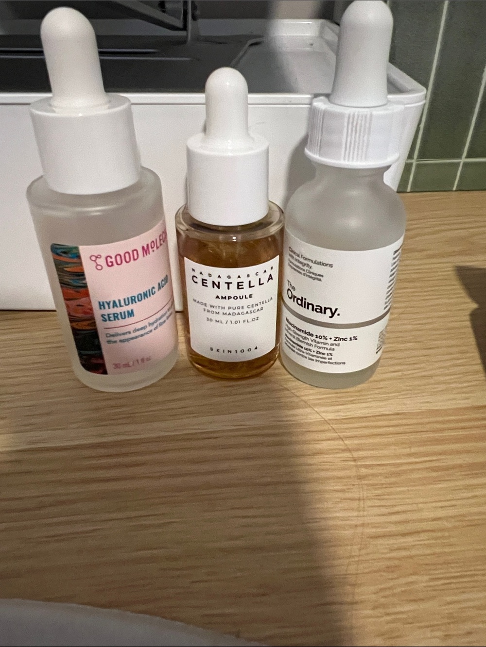 Hyaluronic Acid, Centella Ampoule, TO Niacinamide